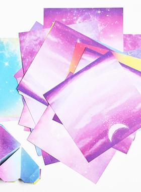 15m双面印花鹤星空折纸彩纸正方c形儿童HY-3092工折纸叠千手纸折