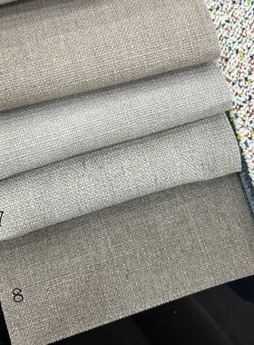 门幅142cm麻布沙布本色麻面籽颗发粒反涂沙层发522布料