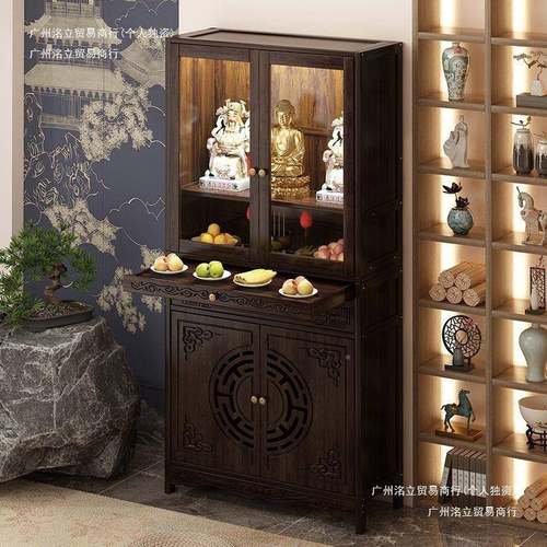 新中式中堂八仙桌非堂实条案供桌用香案木农村家客厅家用屋玄ZKD