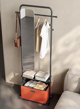 双镜衣衣22526帽架卧室落地式挂架杆子带子收纳篮
