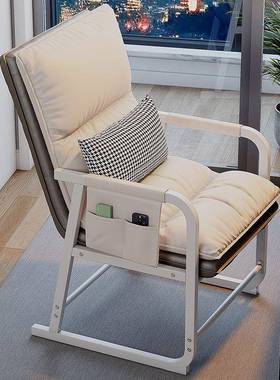 电脑椅子家用生卧室靠背办公发室折叠女OIQ躺椅舒服久宿舍懒人坐