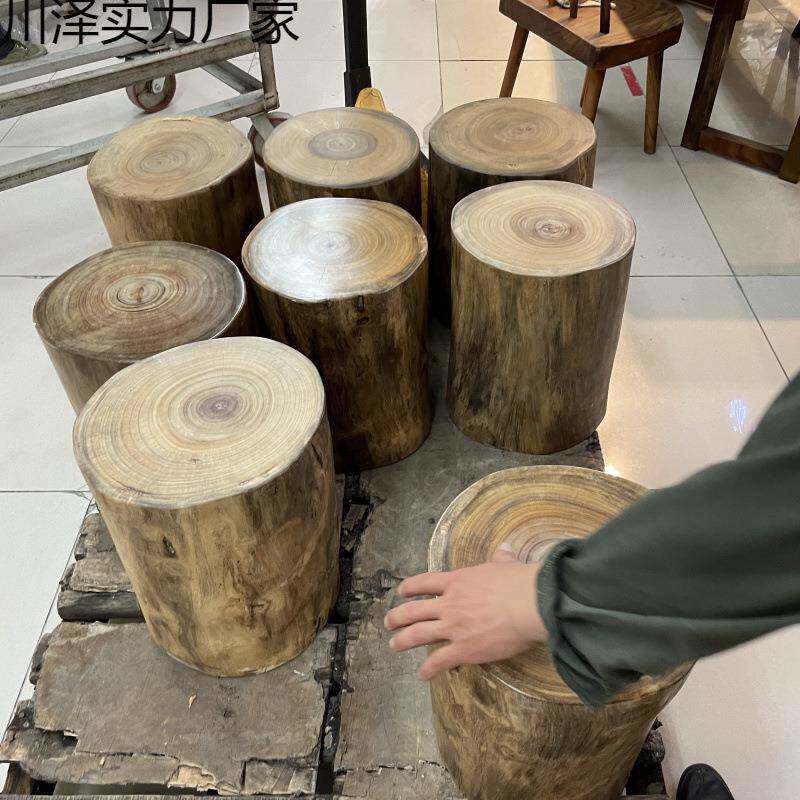原香木树树木桩木桩凳坐凳子花架根459茶几实木大底座墩樟子木墩