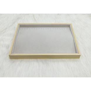 正品木首饰展示托盘首饰纳盒项链戒实指展示盘宝珠收看货盘耳钉收