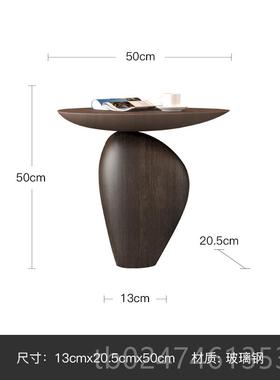 新款由居 意几边客样板间设创计师艺厅侘寂风沙发角几摆件艺术鹅