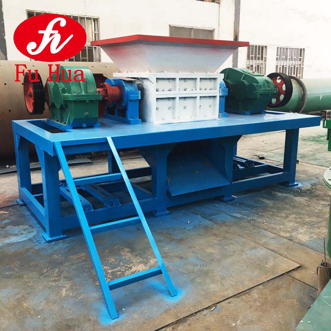 双轴易拉罐家具木材撕碎机