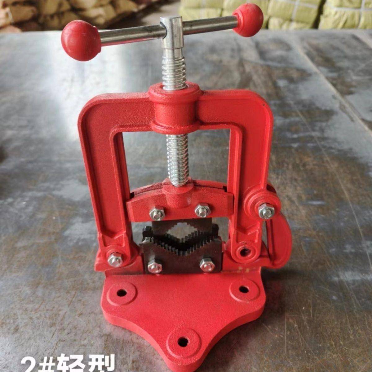 德国进口龙钳夹管钳重型门角架压镀锌管钳台力虎钳割丝三管UDI子