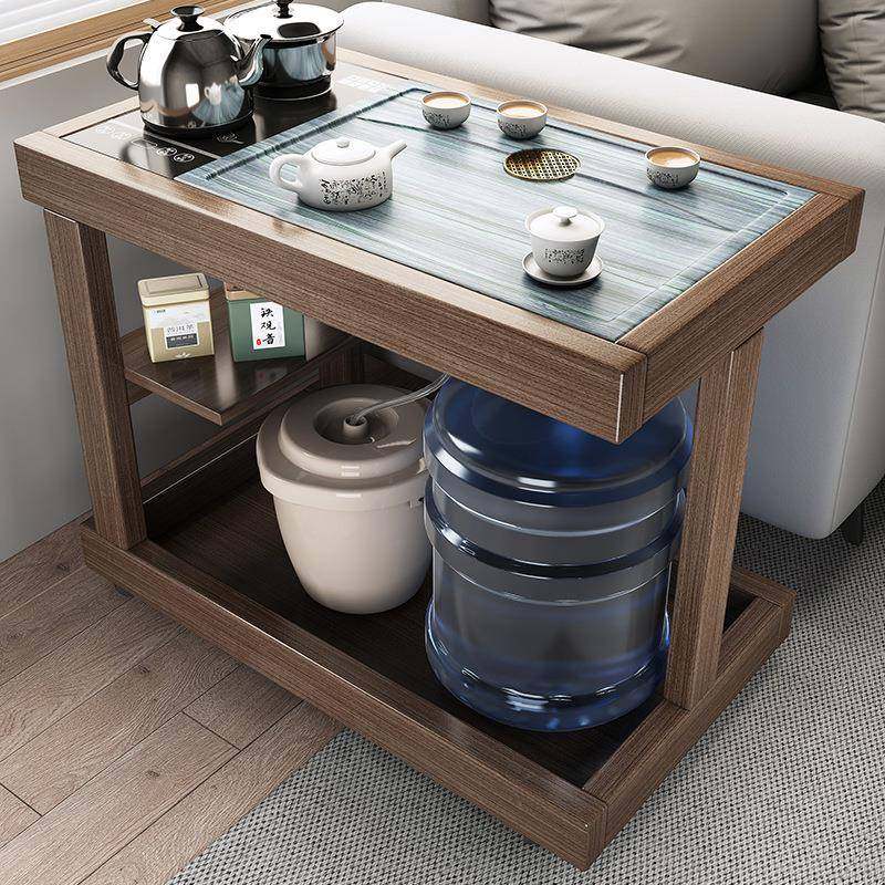 实木茶桌家用小茶台客厅办公室侧边茶水柜阳台极简可移动小型茶几,基础建材,脚轮/万向轮,淘宝优惠券,粉丝福利购,淘宝优惠卷