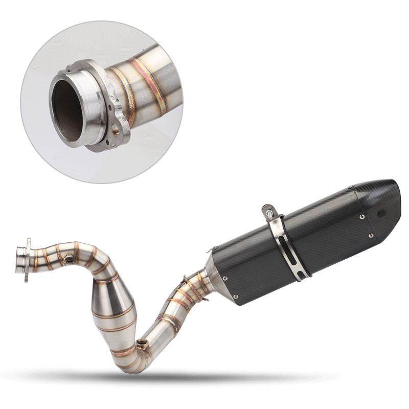 摩托跑车G310R前段改装G310GS改装排气管全段天蝎锥型排气管