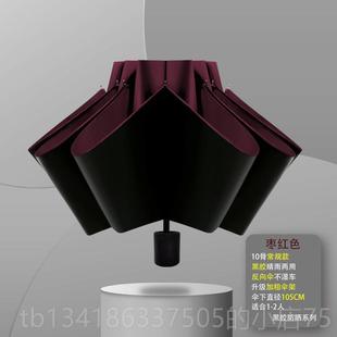 正品 伞晴雨两用黑胶防雨晒防紫外线加固超大号g定制loo广告遮太阳