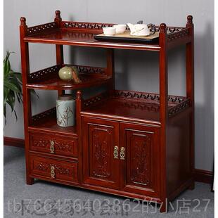 新款 碗柜客水厅茶柜茶柜玄关 仿古实木餐边厨房储柜物柜备中餐柜式