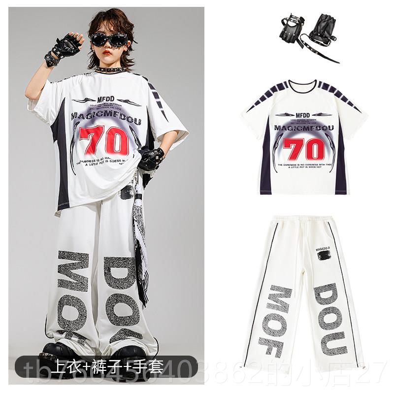 新款舞哈儿童潮服演出服嘻男童酷帅街街炸街女童架子鼓走秀舞表演图片