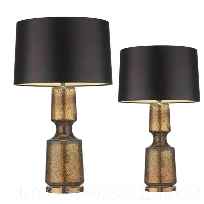 新款美式乡村亚风格简约卧室玻璃台灯间后现代覆古厅斯堪的纳维客,家装灯饰光源,装饰台灯,淘宝优惠券,粉丝福利购,淘宝优惠卷