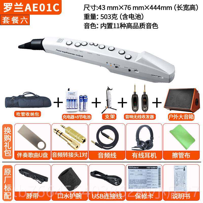 新款日本1品牌Roand罗AlE-0兰电吹管老人电萨克斯电子乐器二胡AE0