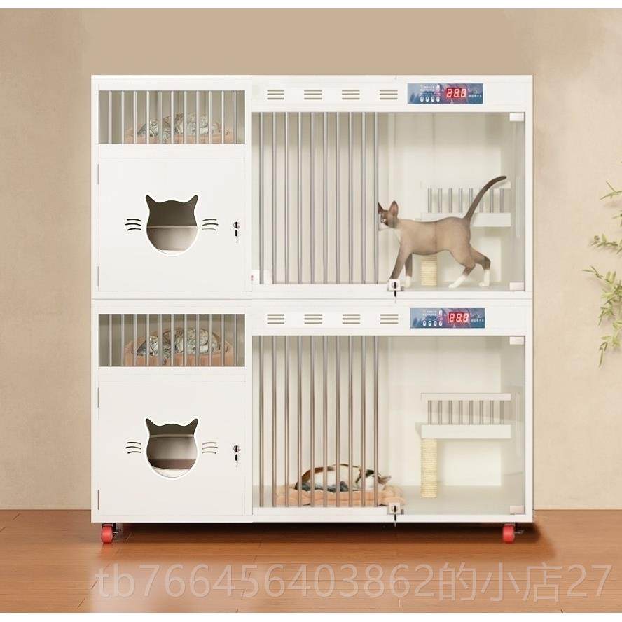 新款实木猫温柜猫猫窝舍笼家用室内四季通用超大恒产房箱猫定制猫,宠物/宠物食品及用品,狗笼子,淘宝优惠券,粉丝福利购,淘宝优惠卷