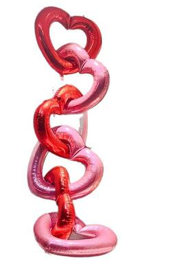 女节装饰爱心球店铺橱饰气窗美陈神挂XJH墙面三八妇女节氛围场景