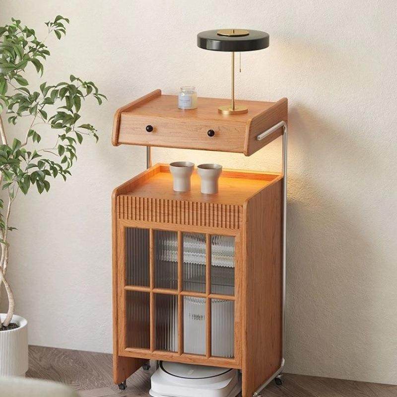 木机器565人扫地机柜置物柜架收纳樱木沙发边柜可移动云鲸柜桃实