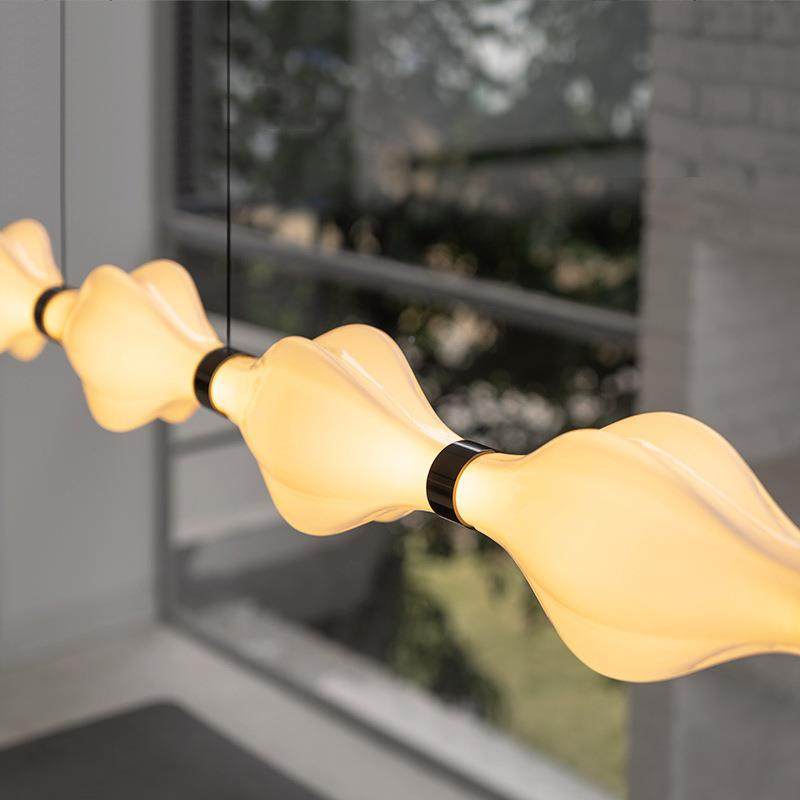 玉玲意式厅珑吊灯现代简约吧425餐台岛台设计师端玻璃高长条灯,家装灯饰光源,智能吊灯,淘宝优惠券,粉丝福利购,淘宝优惠卷