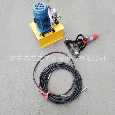 捆绑一松钢筋调直曲机鑫弯宏牌弯曲lc32机人操作轻易懂手提弯曲机