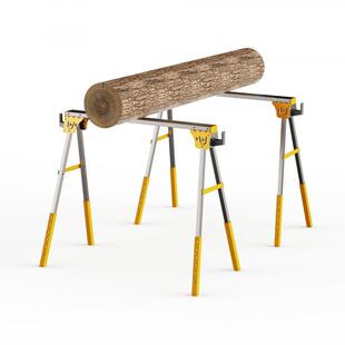 可叠锯木架子折式木工支便517架金属锯马承重铁制携工作台固定器