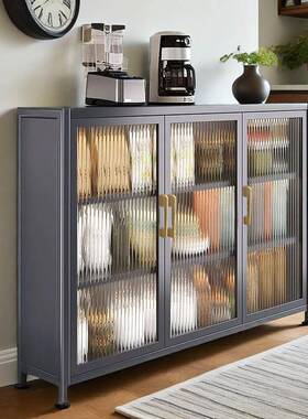 厨房收纳柜超薄餐边靠柜窄储柜落地多层带门极JN-G4c60窄物收侧纳