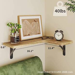 式壁板挂置物架浴室物厨房木板悬浮储架隔多功能收置物架纳架