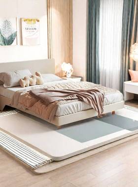 双床主卧2024年款新纯实木180x200无床头家出租人用屋实ISS木床客