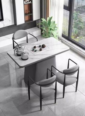 组轻奢阳台茶桌椅合户型茶茶具套装一体DQR简约现台代家用泡茶桌