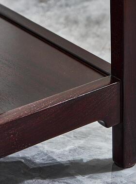 唐煌HJ-Y054-轩血檀室新中花架子客厅阳落地盆景式花几台实木内花