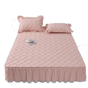 A大式豆夹棉床笠床裙一四体防尘床罩类三件套带裙10083557边床垫