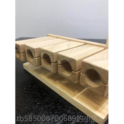 高档包邮奥尔夫五子音梆梆子响 筒 实木子 打击乐器高低梆响筒