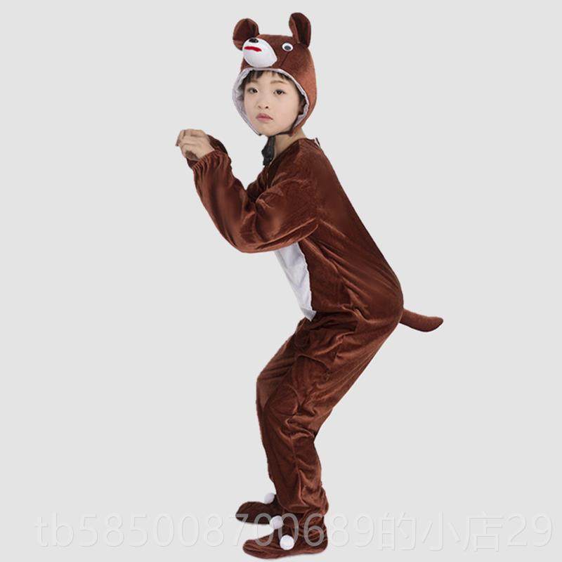 新款小猪只演出服服儿童动物儿园扮演幼三小猪表演成人粉色小猪舞