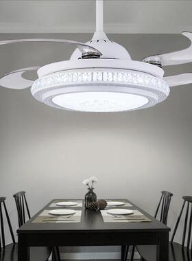 42/吊52寸家用现光代简约星空之481白色客厅扇灯餐厅卧室l扇ed电