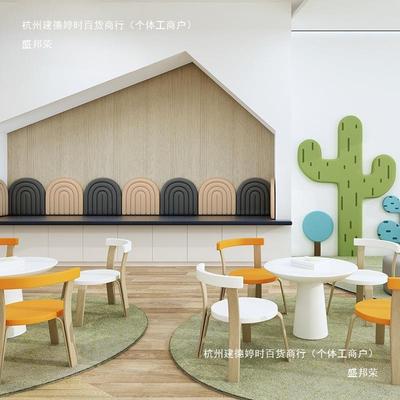 防儿童DVN撞墙贴软绵包床头加厚海墙贴儿幼园立体墙面软包墙围