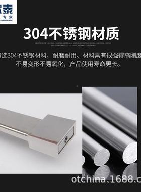 304锈钢90度生间浴OT-BLLG-室玻门卫固定杆璃方管配件不淋浴房拉