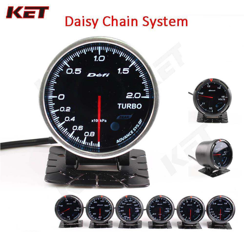 DefiAvan水ceBF联机表汽车改装仪表d温表油压表DaisyCh轮涡表