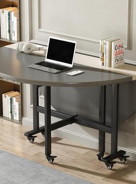 IL新中餐桌吃多饭家现用出租房小GRL-HBSP户型代简约折叠功能带转