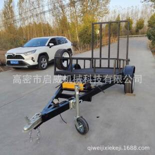 车间护栏牵引式板拖板车搬平k运移93货500g自卸小拖车运输平车