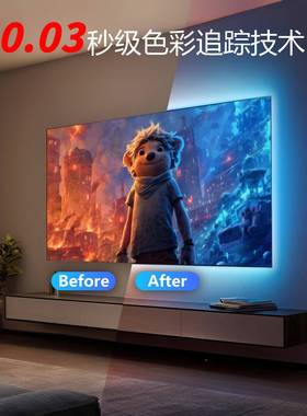 追光流光溢彩视M91001tv背景围灯电带屏光同步氛灯屏同电竞灯带電