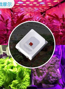 LVZ2835led植物红灯珠60生nm红光灯珠835植物照明长灯补光2LED6灯