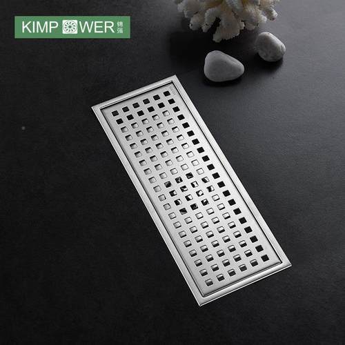 新卫生间款淋浴房漏酒店工程X-JK034F长方地漏不锈地钢防臭形地漏