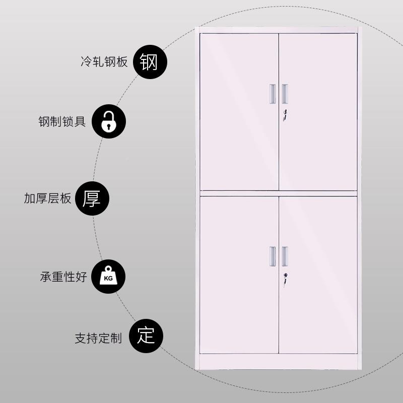 钢制办件公文柜铁财务会计资料文件柜璃玻xingsu-0中二斗皮柜