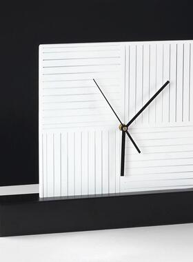 UXV设极简座卧钟柜摆件室床头时钟装饰品样板房摆桌面设计师艺术