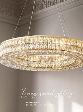 轻奢客厅灯装水晶餐厅吊吊灯48014代简约高端大气酒店大现厅饰主