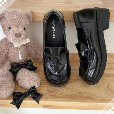 熊抱社【现货】熊熊日报社原创jk制服鞋学生基础款单鞋中低跟秋季