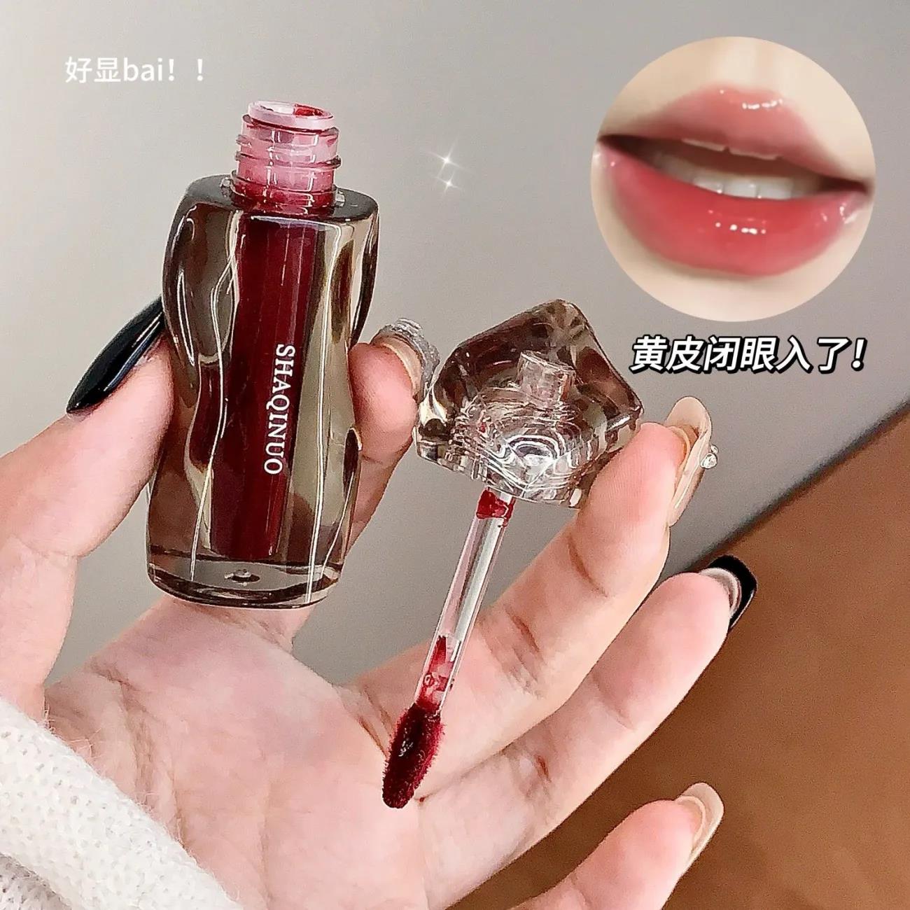 唇釉镜面水光嘟嘟唇神器口红持妆显白低饱和素颜适合唇蜜裸色系