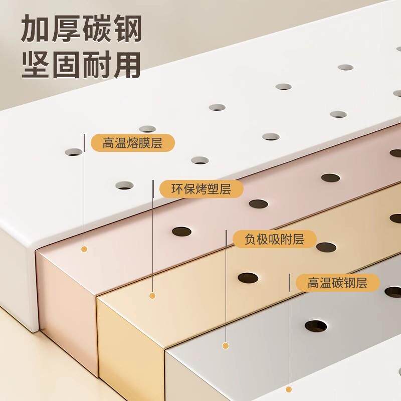 德国免打孔洞洞厨房置物架调味架壁挂式刀架定83690制罐板盘碗架