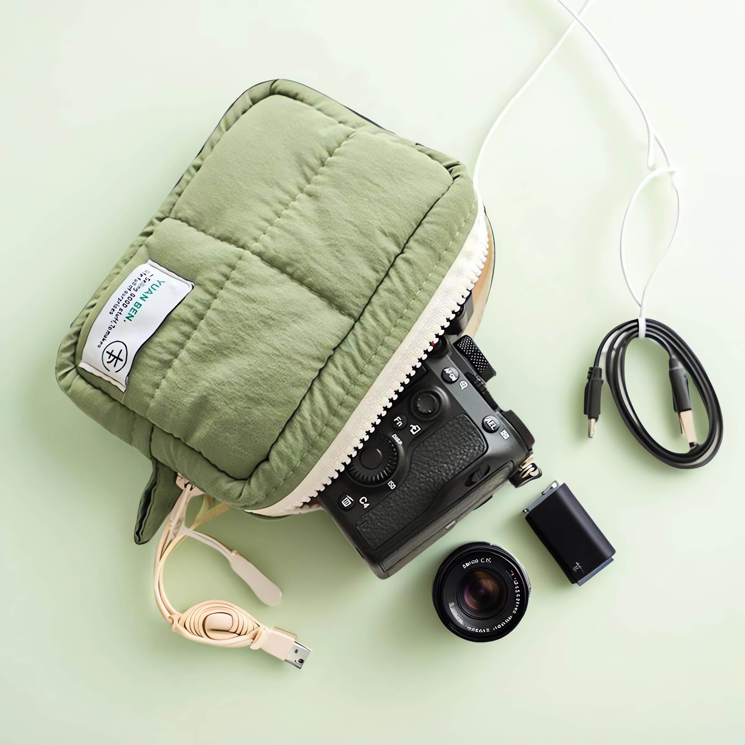 日本微单ccd相机包适用于富士佳能尼康拍立得收纳旅行防水化妆包