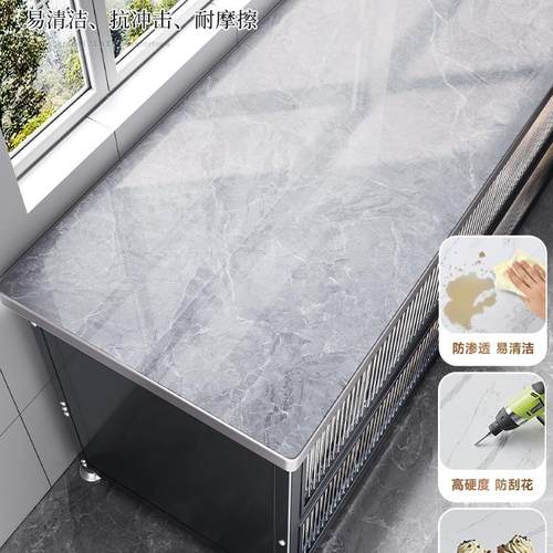 厨房置物架落地多层岩板收纳柜多功能微波炉烤箱切菜餐边碗柜橱柜