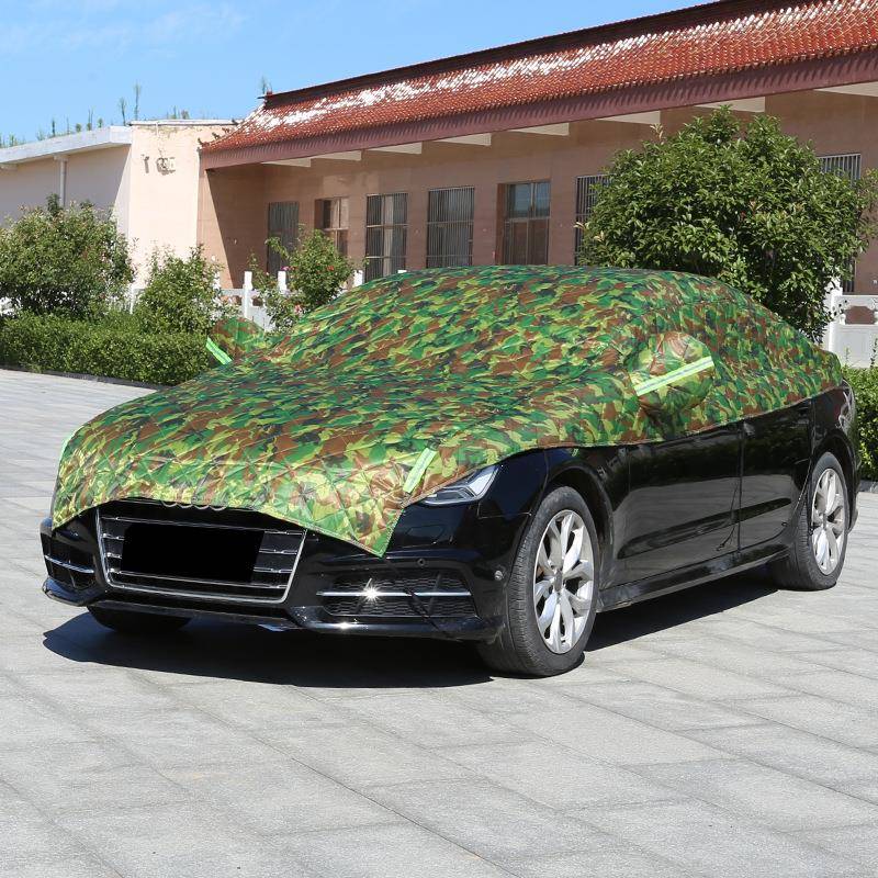 汽车大半罩遮阳罩车衣夏季防晒隔热防雨半身车罩防冰雹车衣半罩