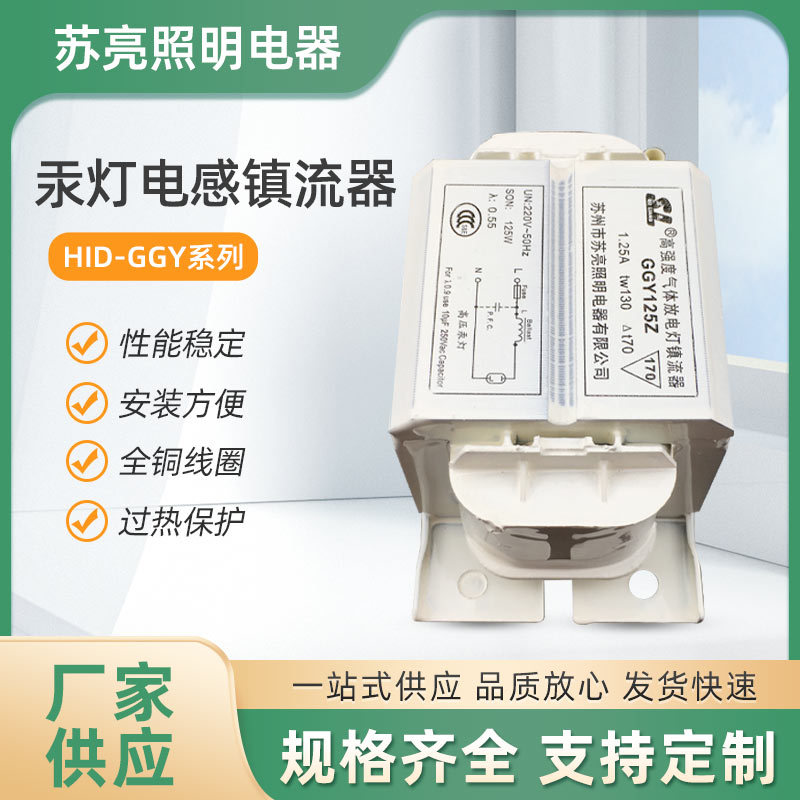 高压汞灯镇流器50W/80W/125W/250W/400W/700W/1000W电感式镇流器